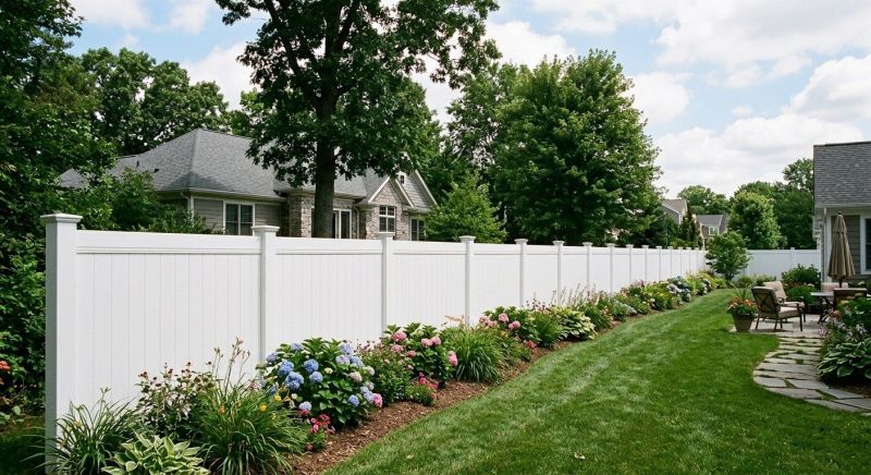 White PVC Fence Installation in South Houston, TX